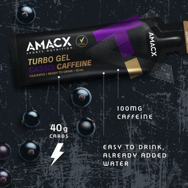 Turbo Gel Cafeína de Cassis natural flavoured