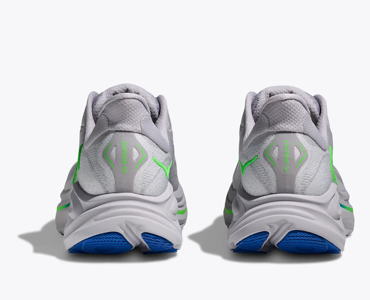 ¡Novedad! HOKA - Clifton 10 Ash Grey / Neon Green