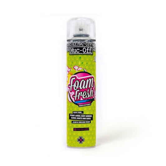 MUC-OFF - FOAM FRESH LIMPIEZA INTERIOR ROPA/ZAPATILLAS/CASCO/PROTECTORES 400 ml