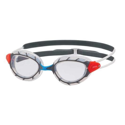 ZOGGS PREDATOR - ROJO/NEGRO lente TRANSPARENTE