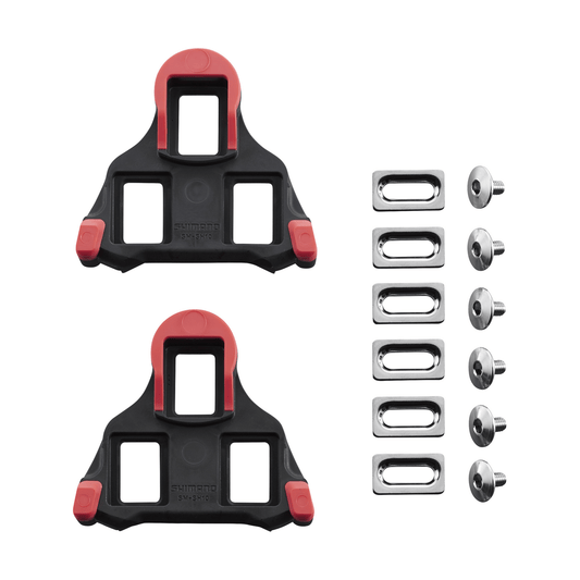 SHIMANO Juego de calas ROJA