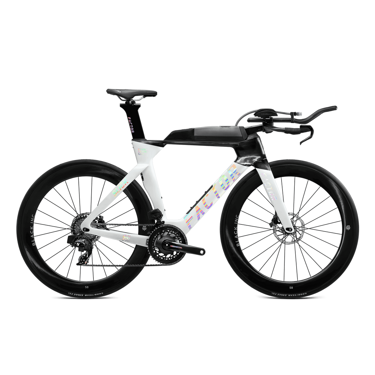 FACTOR - SLICK - SRAM FORCE W/ POWER METER SHADOW WHITE