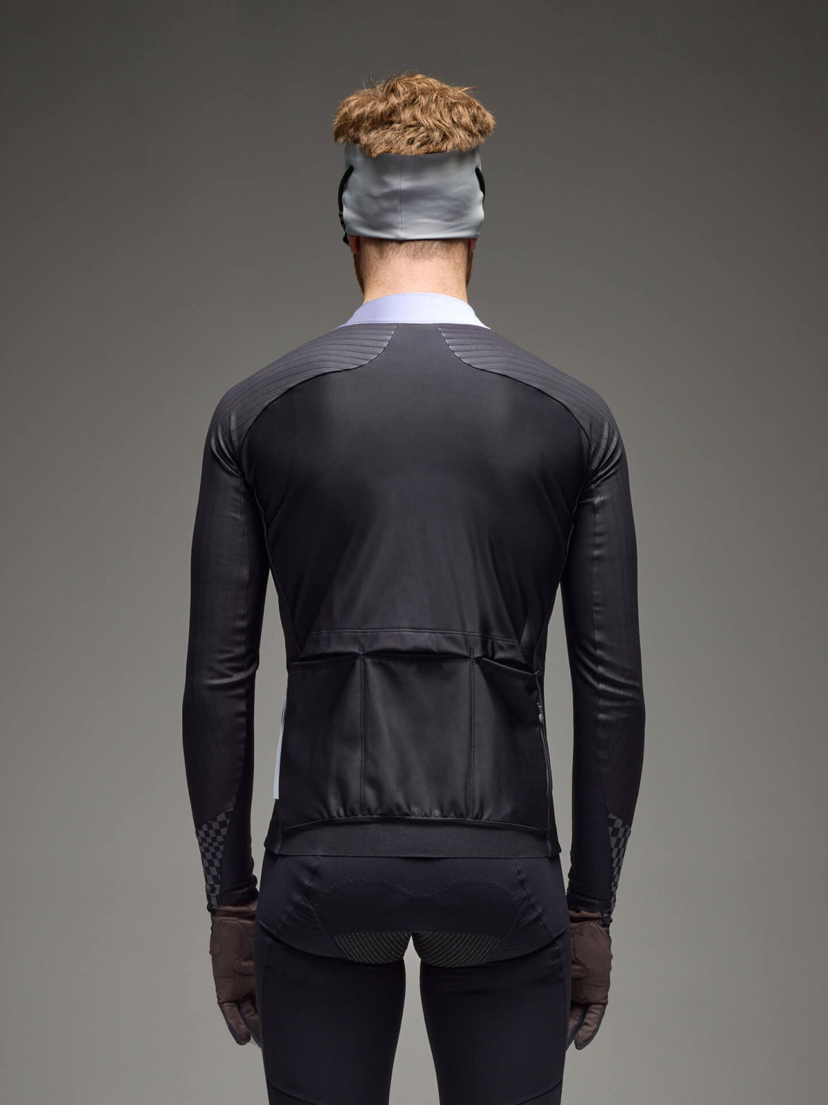 Q36.5 - Gregarius Hybrid Collar Fade Maillot Manga Larga Negro
